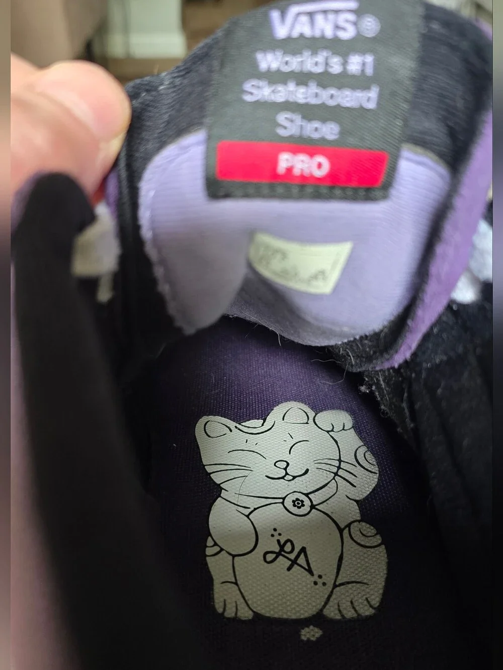 Vans Sk8-Hi Pro Lizzie Armanto Purple Suede High Tops Men's 10.5 Custom LA Lucky - Picture 2 of 7